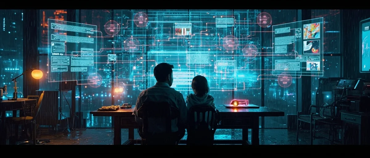 赛博朋克风格：AI 绘本生成流水线