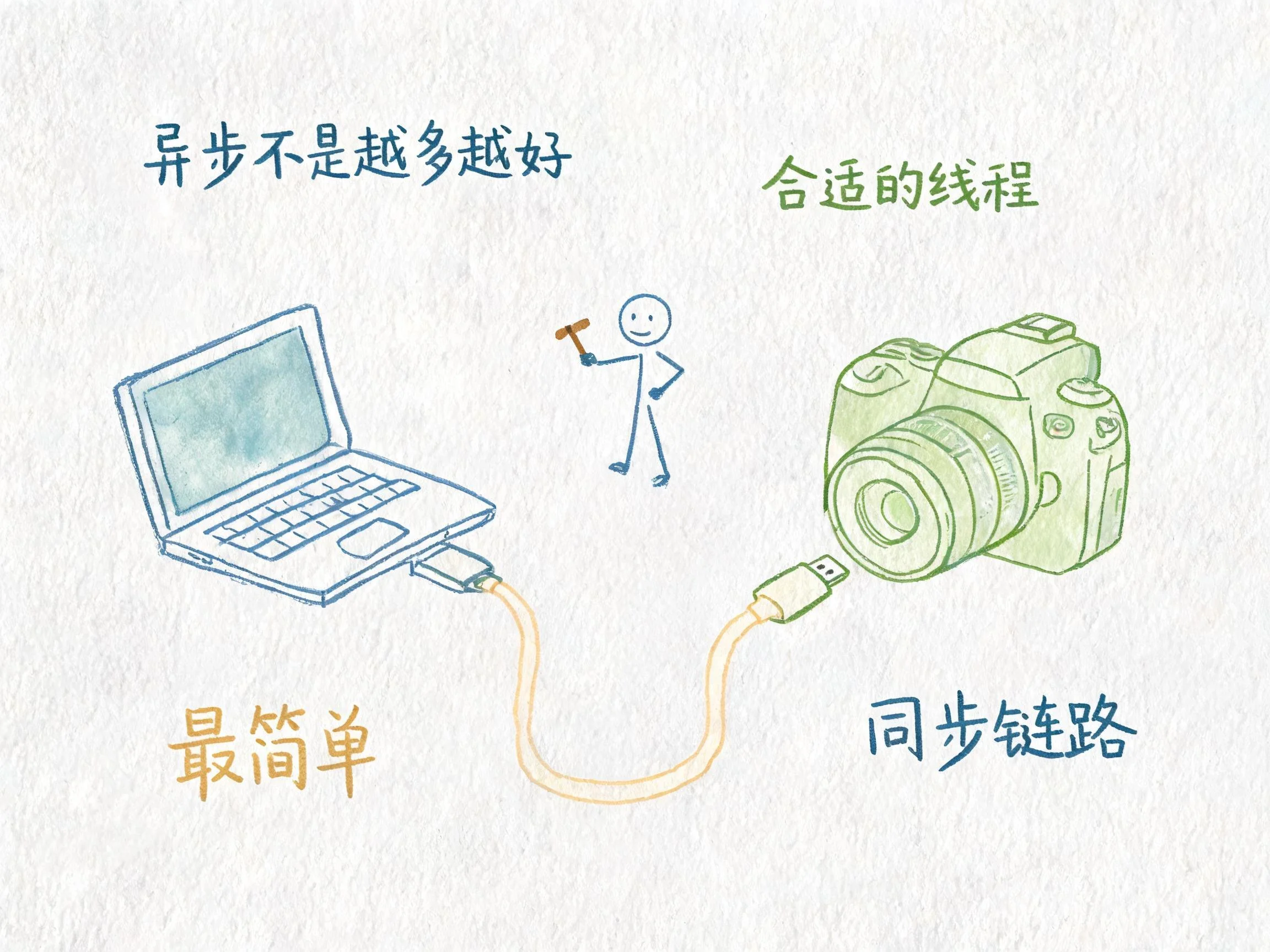 异步不是越多越好：一条 USB 线、一个 Worker 线程、足矣